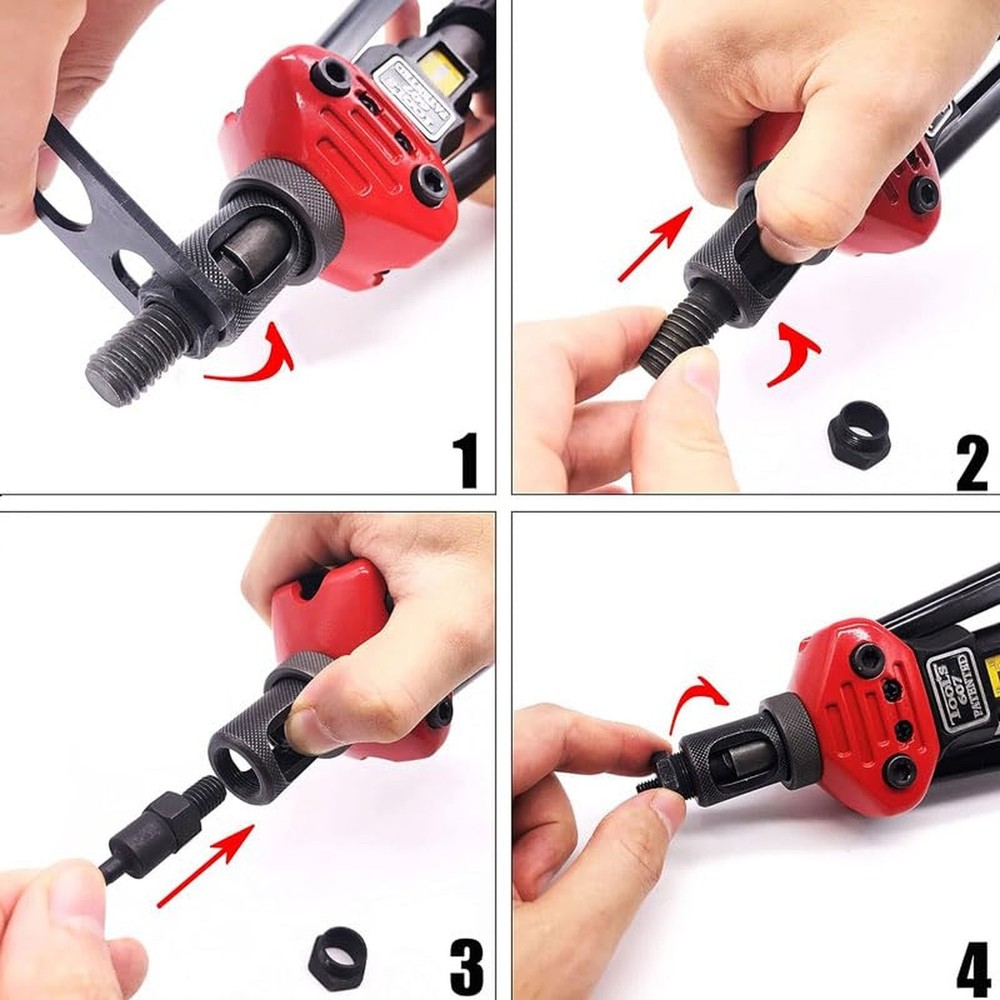 2PCS Replacement Mandrel for Hand Nut Rivet Tool Accessories,（M8）