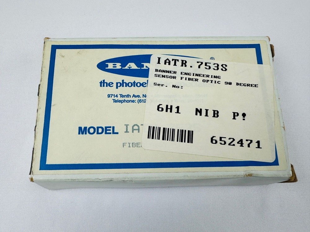 Banner Engineering IATR.753S Fiber Optic Sensor