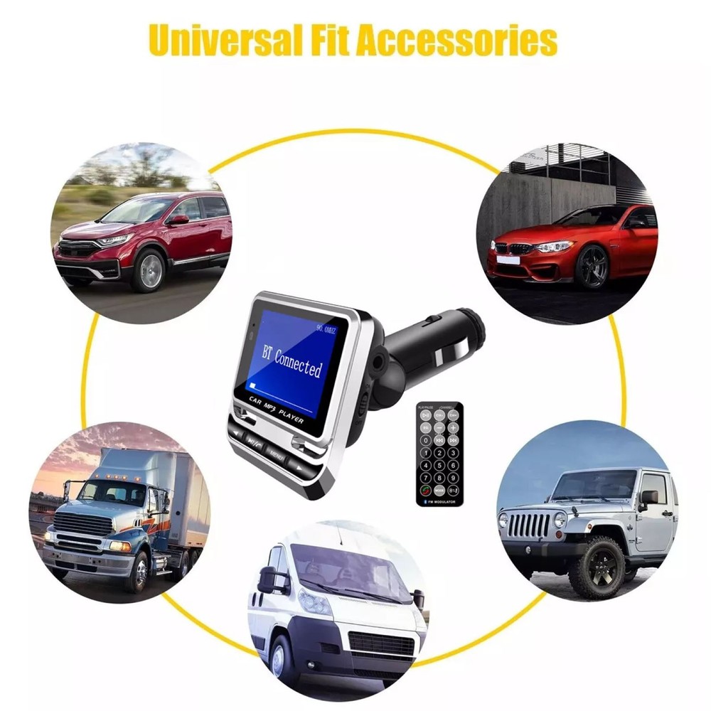 Car Bluetooth FM Radio Transmitter Cigarette Lighter Radio Music Adapter