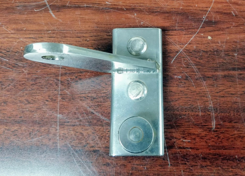 Spinnaker Angled Pole Slider 1/4", Stainless Steel