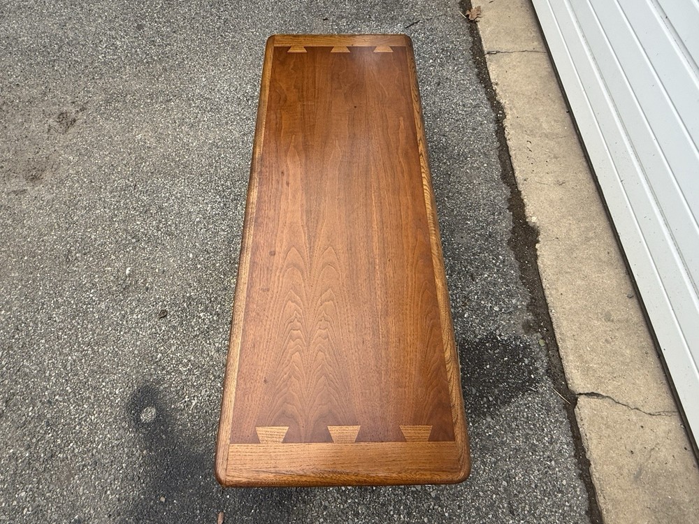 Mid-Century Modern Andre Bus Walnut Coffee Table by Lane