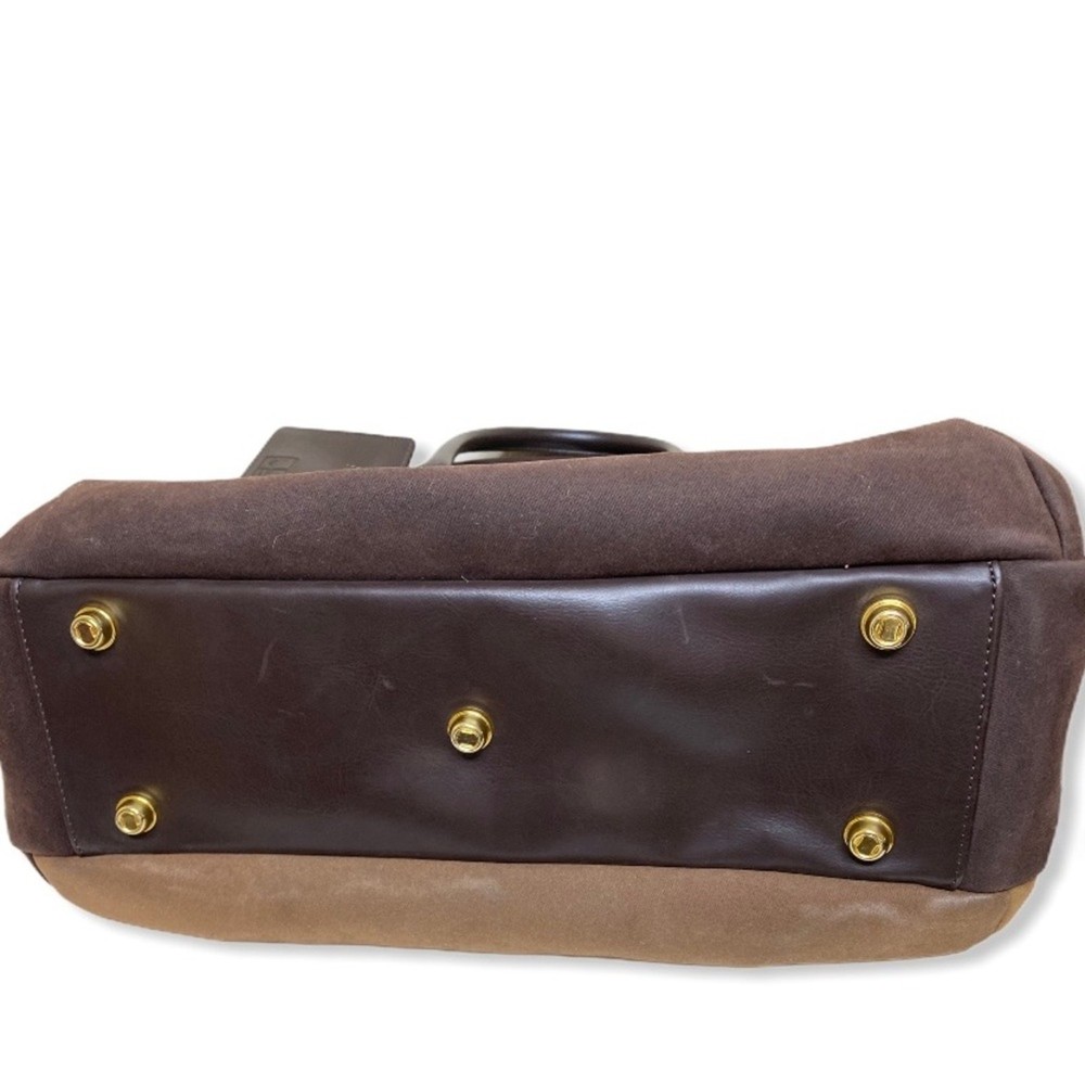 DVF tri-tone brown large overnight bag