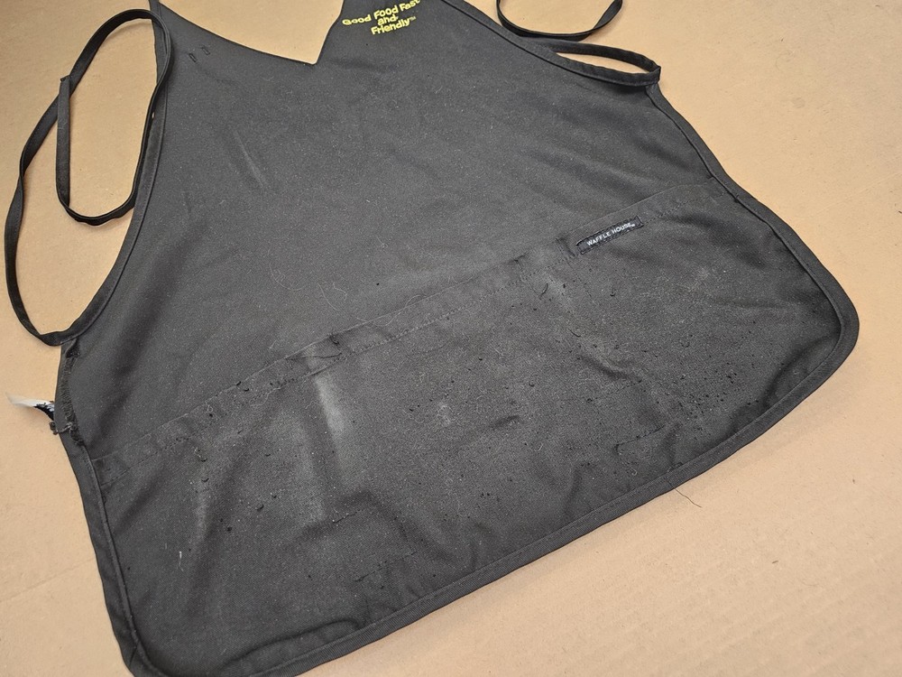 Authentic Waffle House Apron with v-neck front pockets and adjustable strap