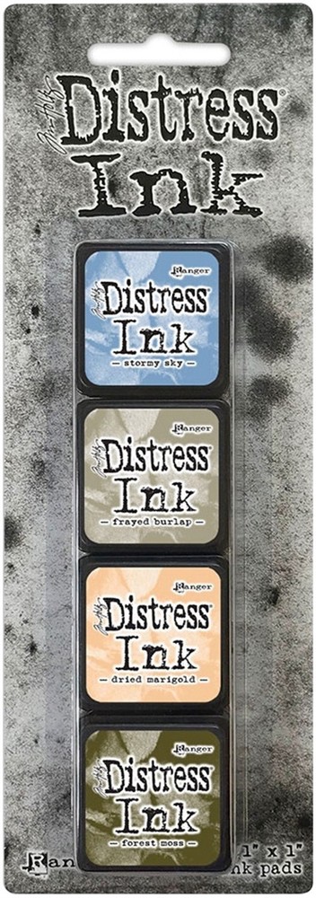Tim Holtz Distress Mini Ink Pads 4/Pkg-Kit 9 - 2 Pack