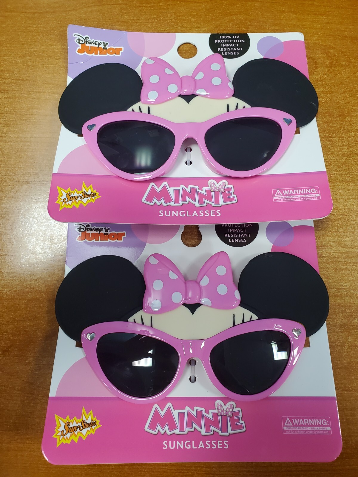 2 Pack: Minnie Mouse Sunglasses 100% UV Protection Sun-Staches - W2A