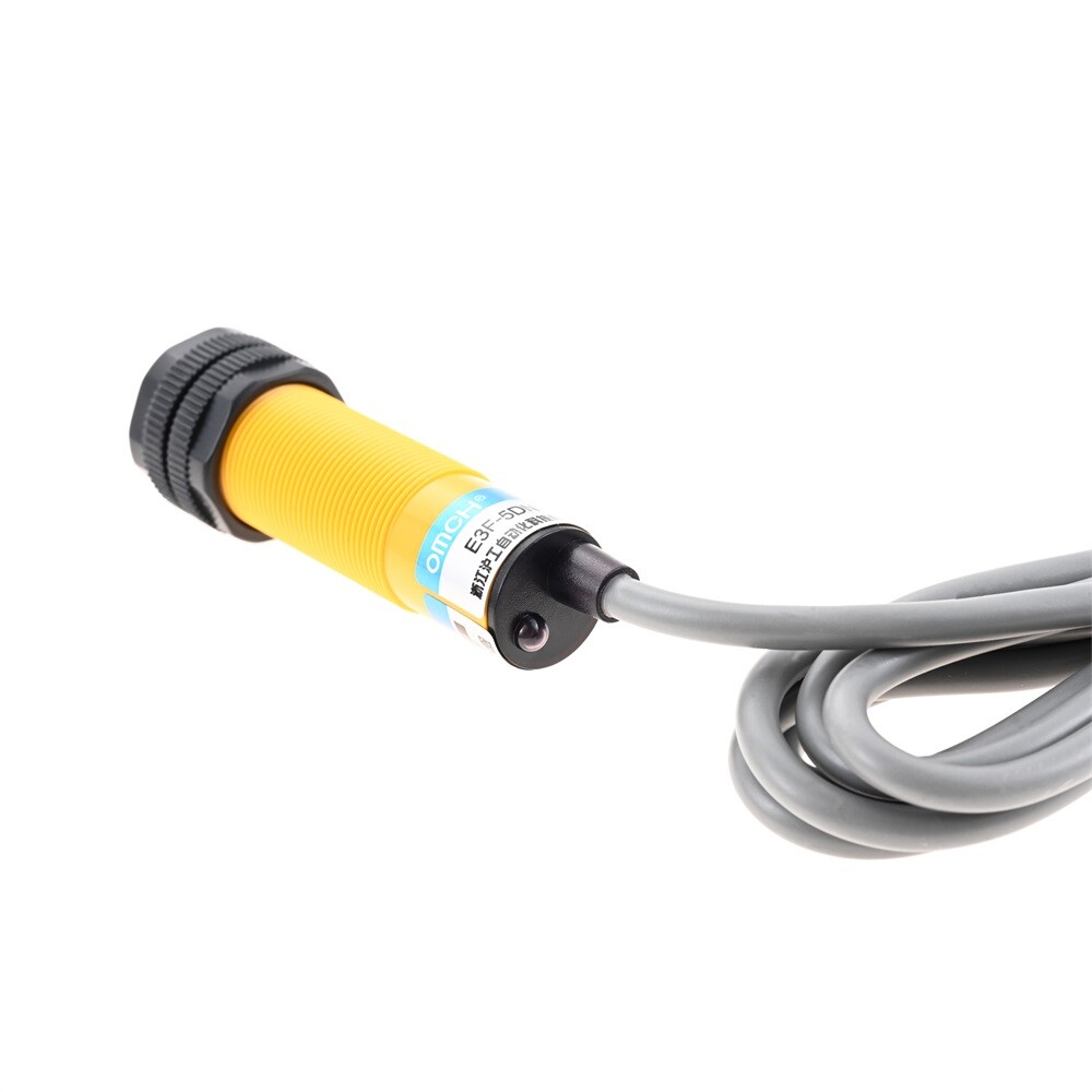 2PCS E3F-5DN1-5L Photoelectric Sensor Switch Proximity Switch NPN 5m