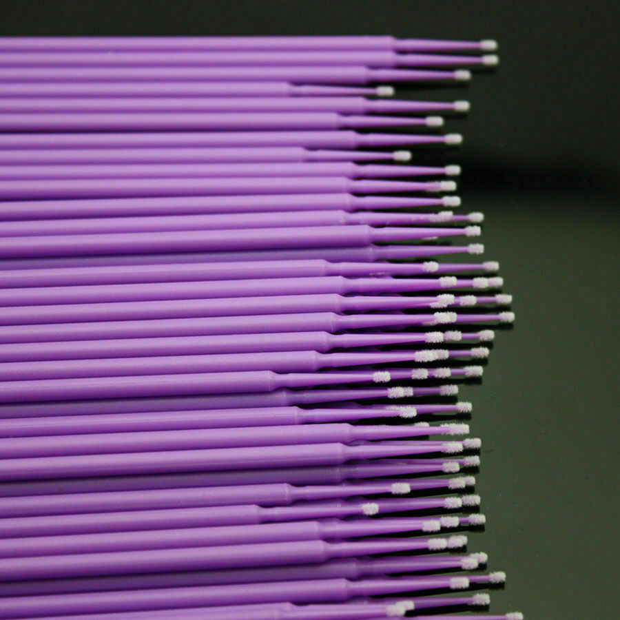 100×Dental Microbrush Disposable Bendable Applicators Tips Micro Brush Cleaning