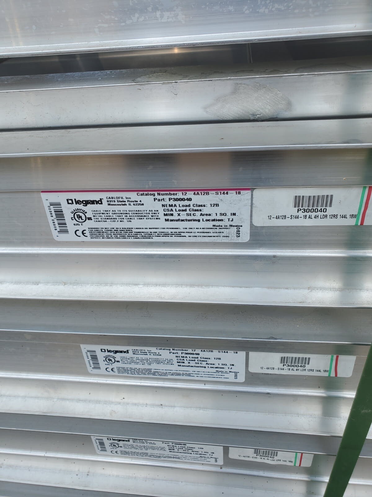 Cablofil Legrand Aluminum Cable Tray & Fittings