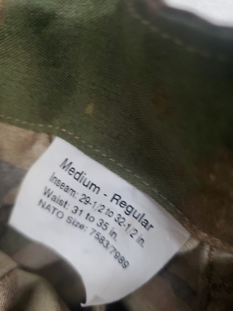 USGI ARMY Medium Regular Trousers Pants Test Item 70e Solution Rare