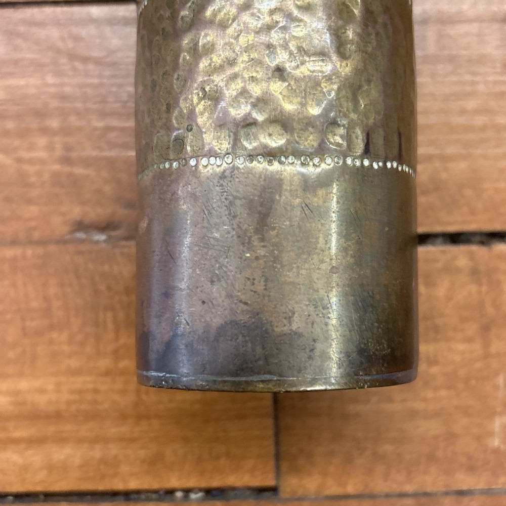 Original WW2 Trench Art Shell 1940s Artillery Shell WWII Engraved Shell