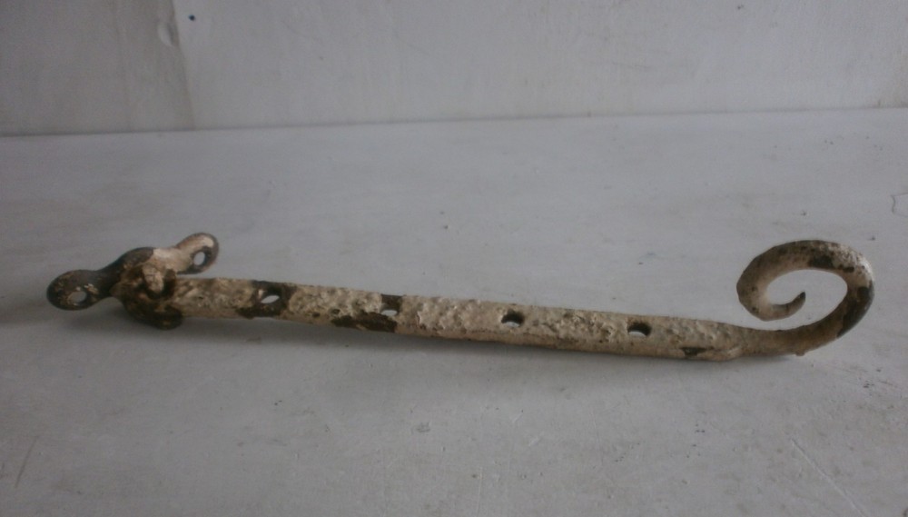 Antique curly end window stay