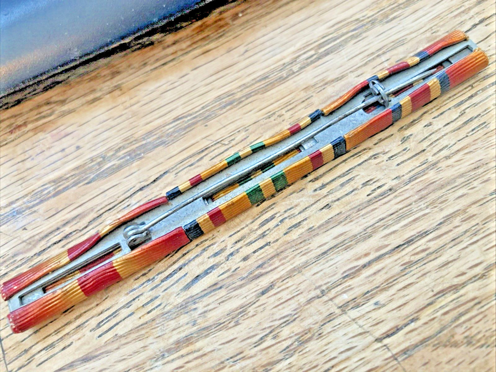 ORIGINAL ... 3 MERCHANT MARINE RIBBONS w/PB MOUNT usms maritime