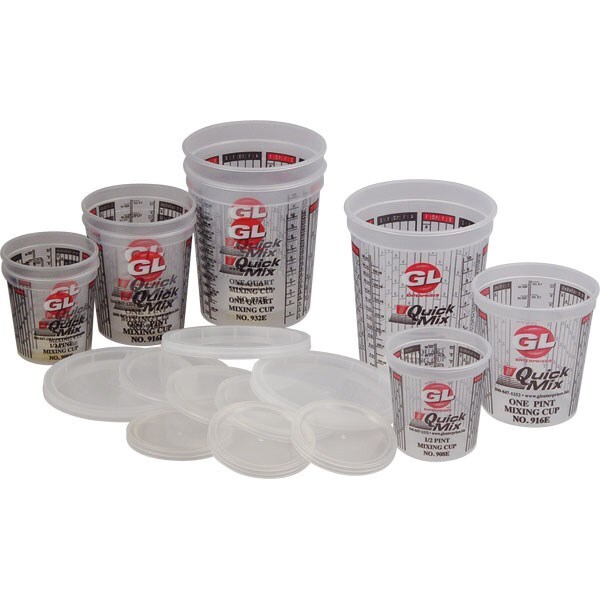TP Tools Quick Mix 18-Pc Paint Mixing Cup Set, Made in USA #MS-KIT2