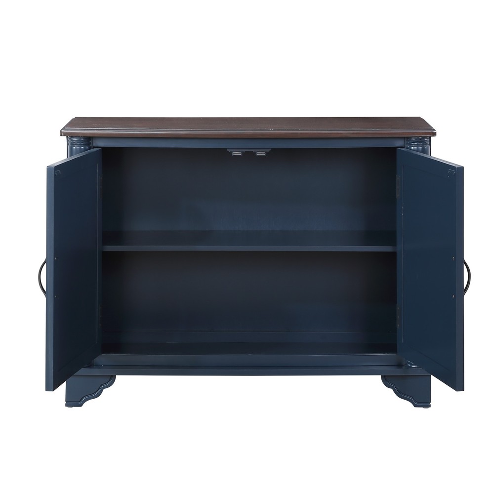 40" Console Table with Storage Shelf, Retro Entryway Table with Adjustable Sto