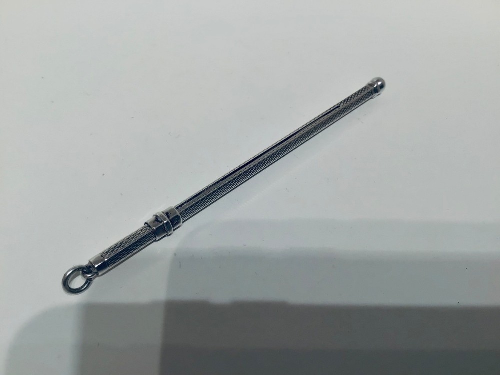 Nice Solid Sterling Silver Champagne Swizzle Stick, Birmingham, Deakin & Francis