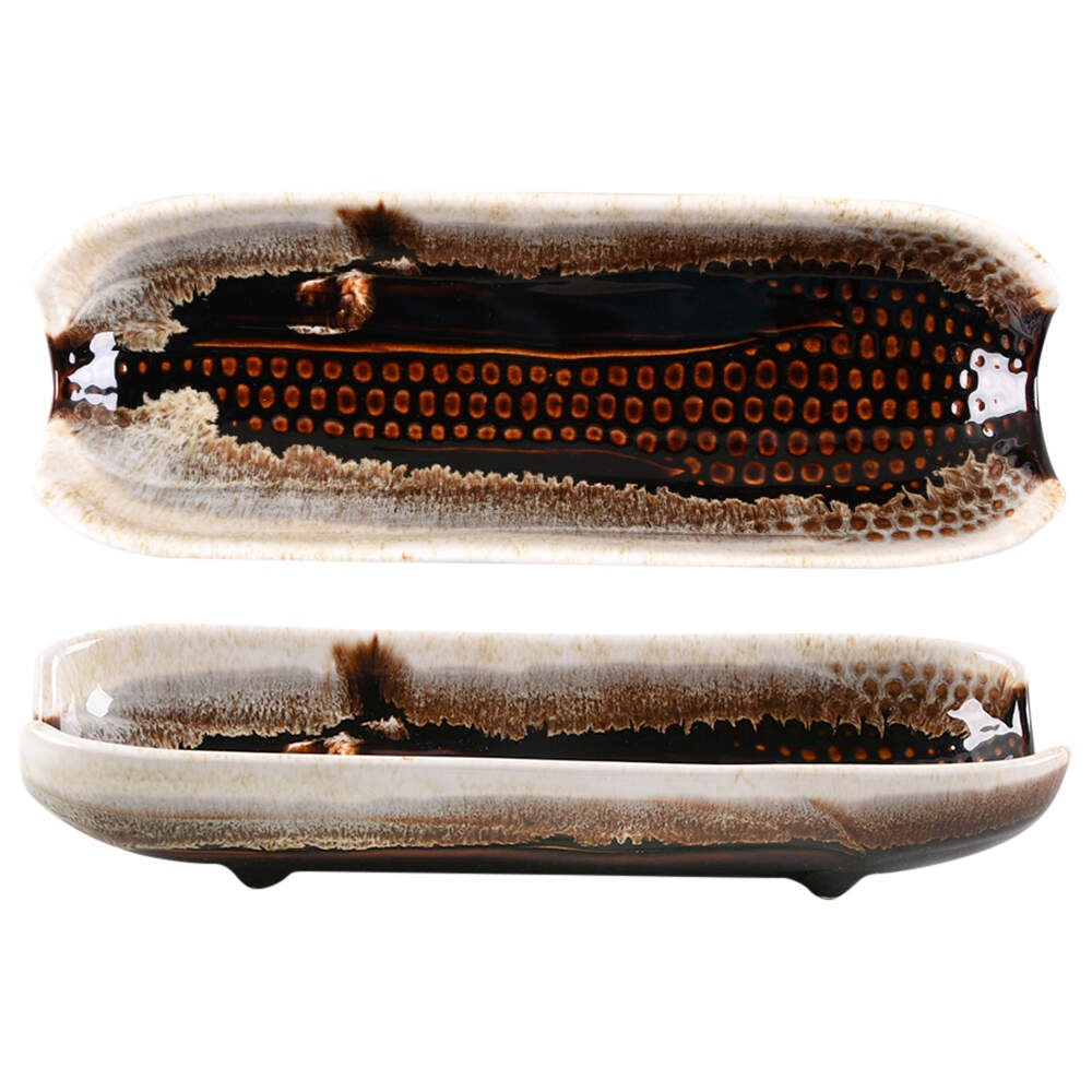 Pfaltzgraff Gourmet Brown Boiled Corn Holder 512930
