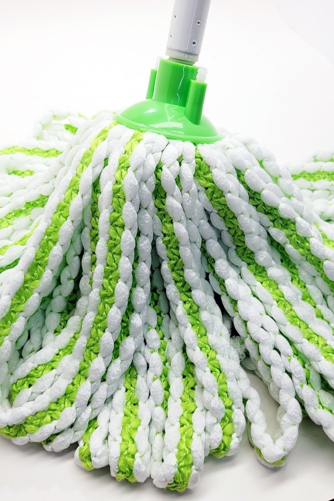 Microfiber String Mop Set - Washable Mop Head With Telescoping Pole