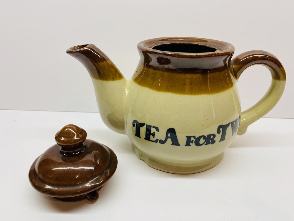 Vintage 3 Tone "Tea For Two" Ceramic Tea Pot