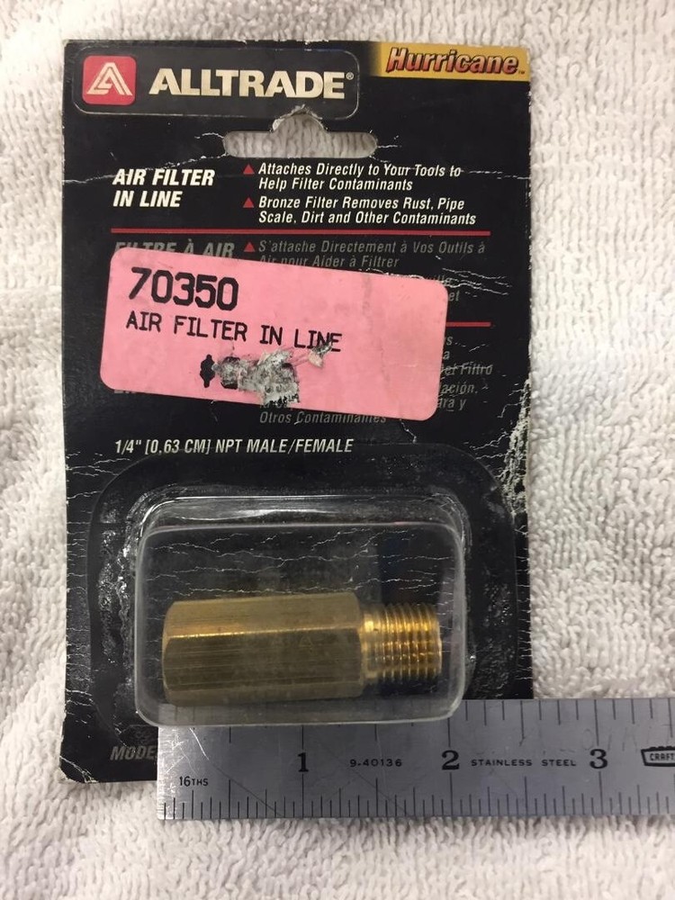 Air Tool 1/4" In Line Air Filter