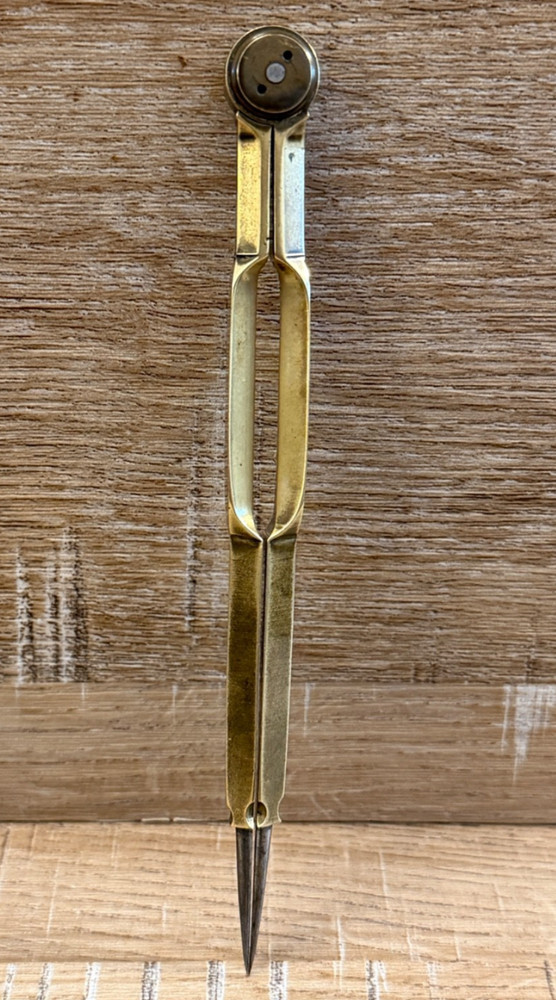 VINTAGE BRASS STANLEY DRAFTING NAVIGATION TOOL