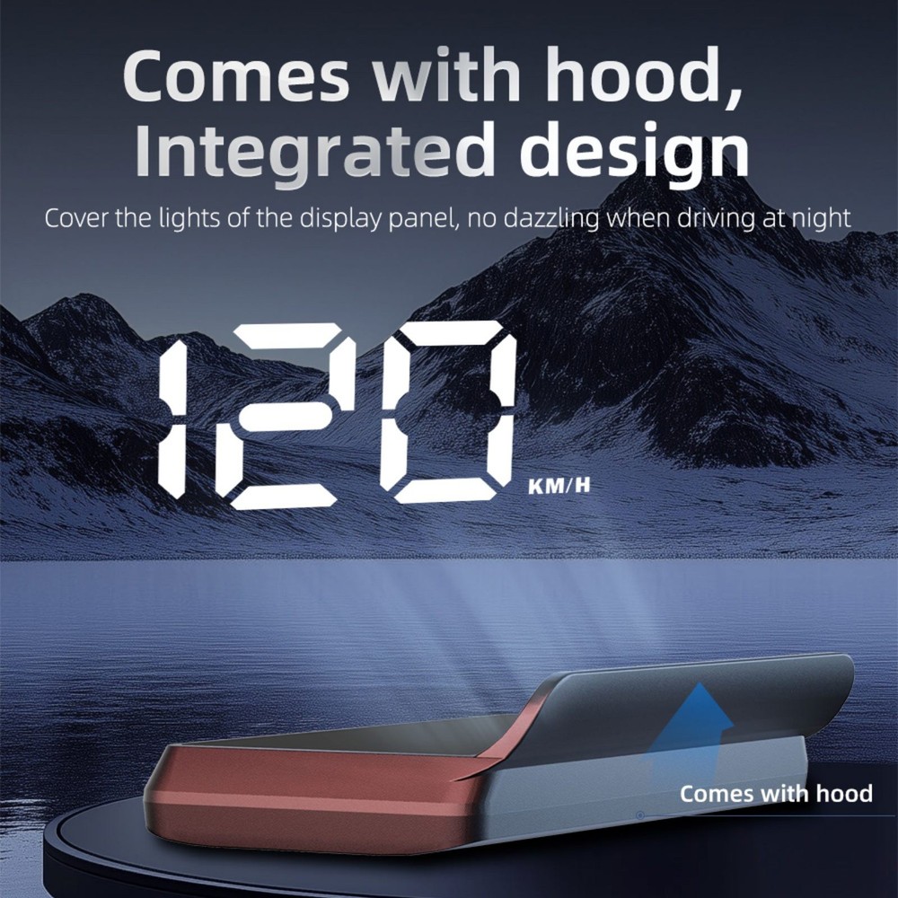 Car Speed Projector HUD with LED Display and Automatic On with Engine Start