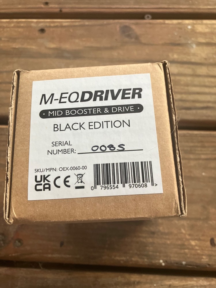Origin Effects M-EQ Driver Black Edition Pedal EMPTY Retail Sales Box