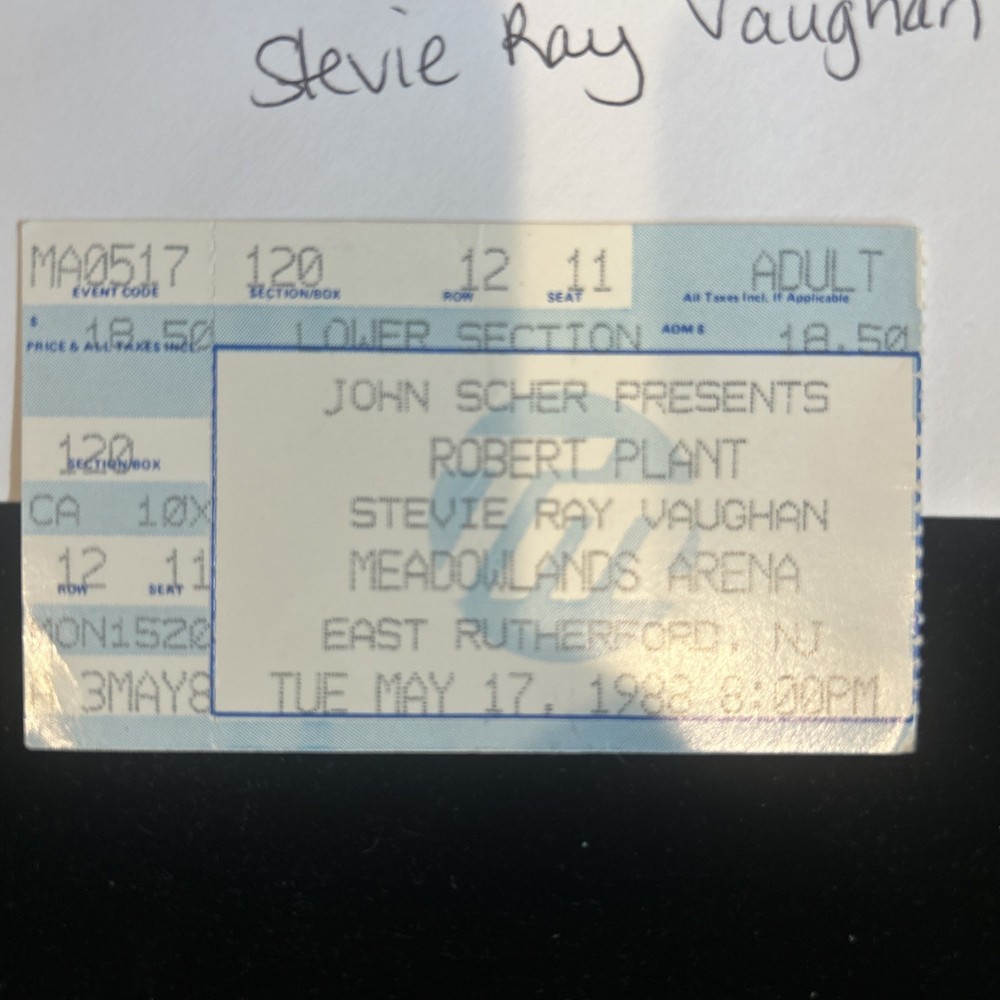 Robert Plant tickets stub