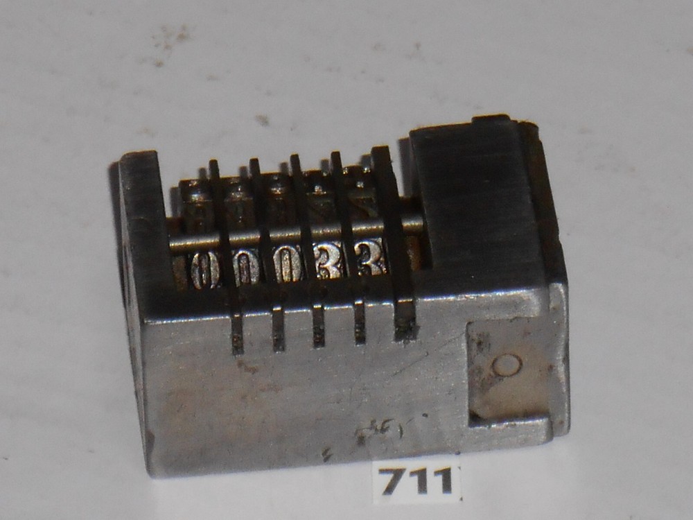 WETTER | Reverse letterpress numbering machine | 711
