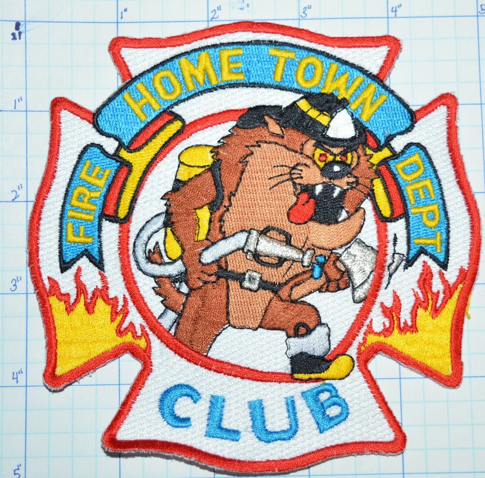 HOME TOWN CLUB FIRE DEPT 5" PATCH