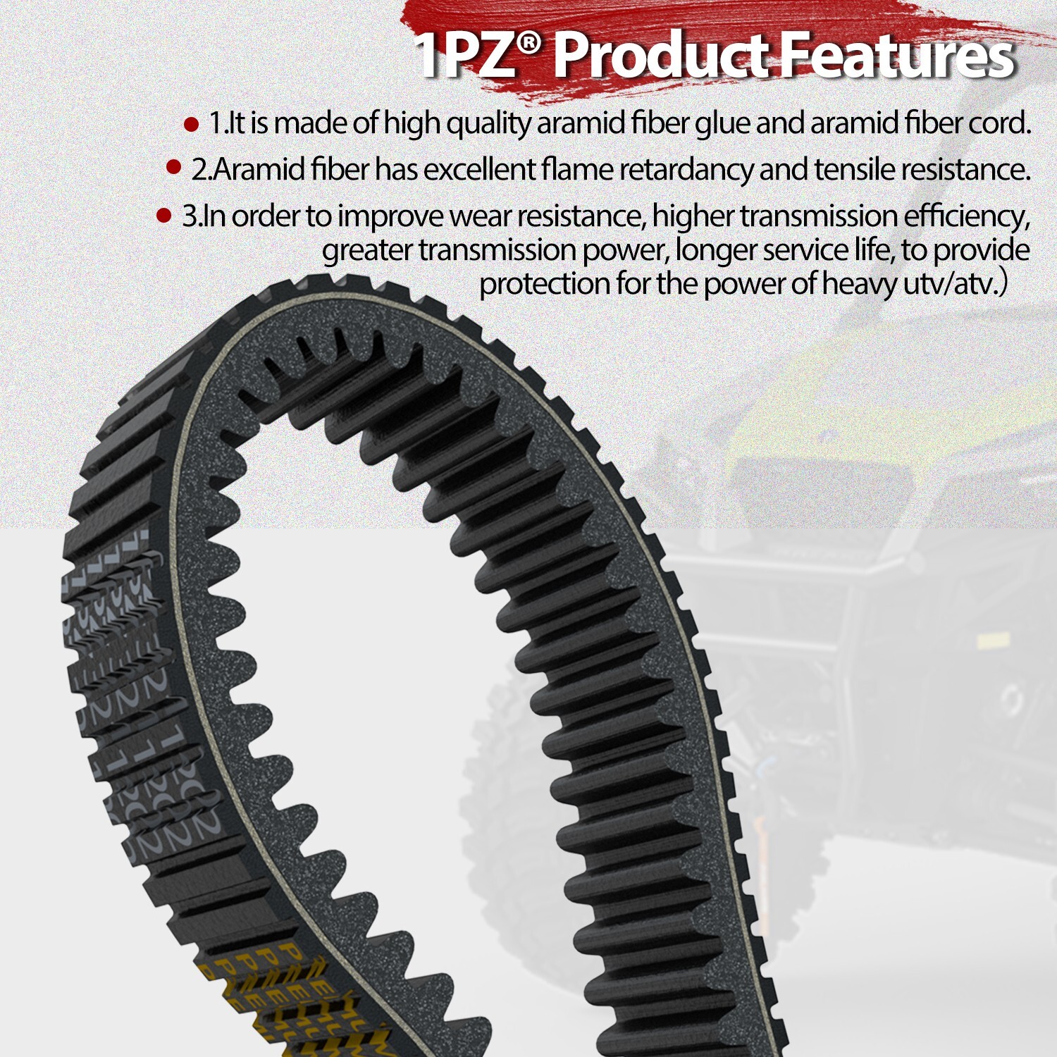 Drive Belt for OEM 3211186 POLARIS RANGER XP 1000 Pro XD RZR XP TURBO 2016-2024