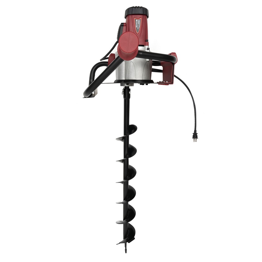 1.6HP Electric Post Hole Digger with 2 Drill Bits & Adjustable Speed