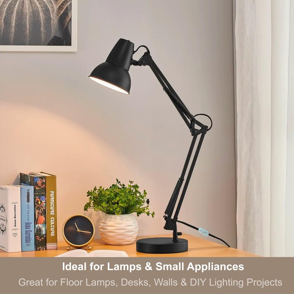 Lamp Switch Replacement Inline Light Zip Cord Clear ON/Off Rocker Power Control