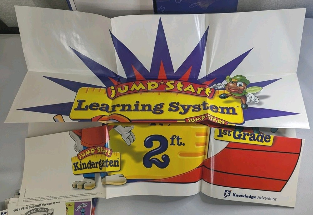 Knowledge Adventure Jump Start Home Learning System K-5 Set 1998 Workbooks More