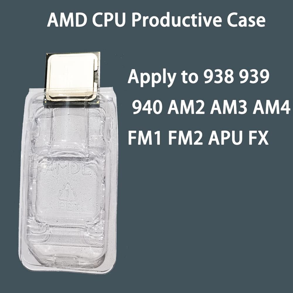 10pcs AMD CPU Protective Thicken Plastic Clamshell Case Trays Suitable with 1...