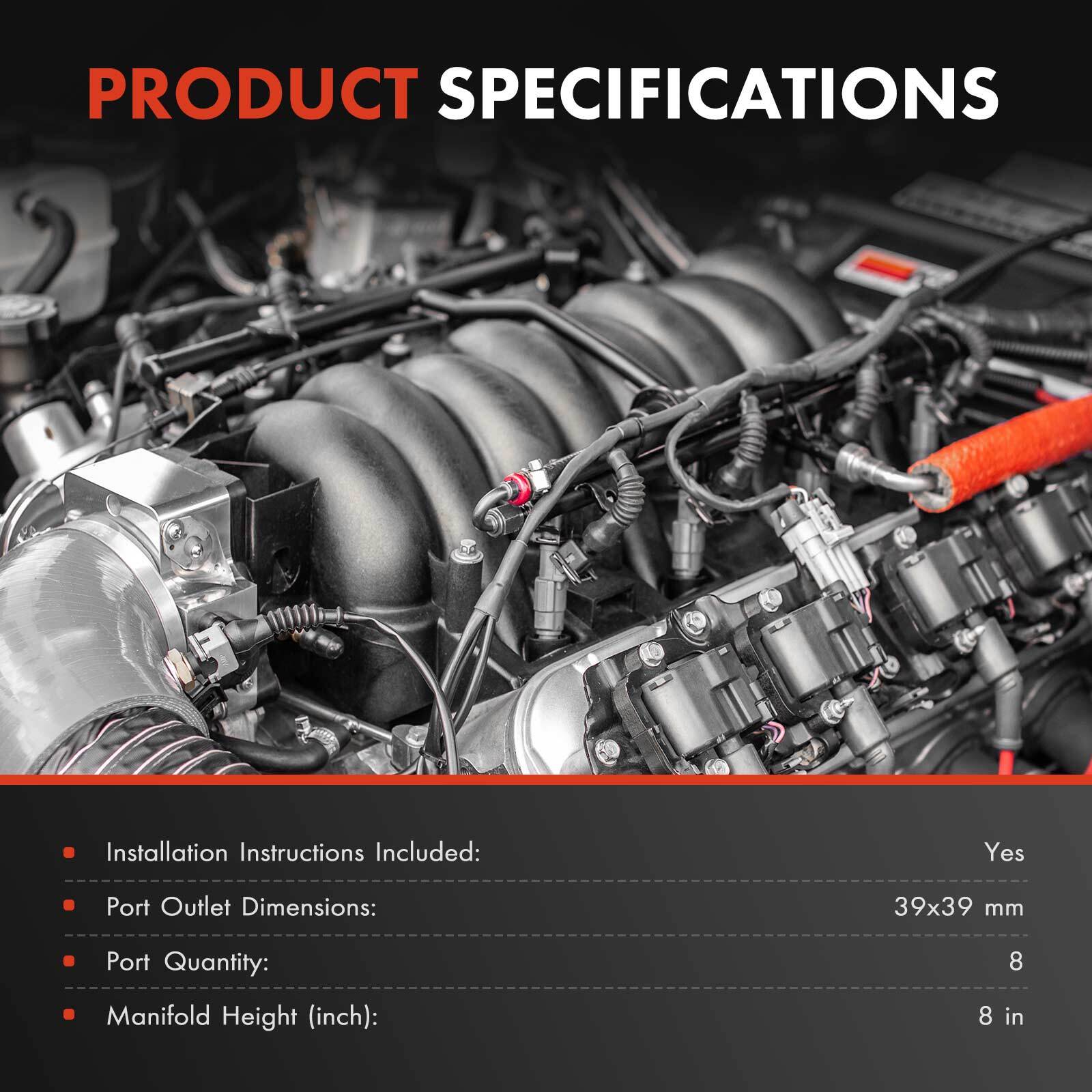 New Intake Manifold w/ Gasket Thermostat O-Ring for Ford Lincoln Mercury V8 4.6L