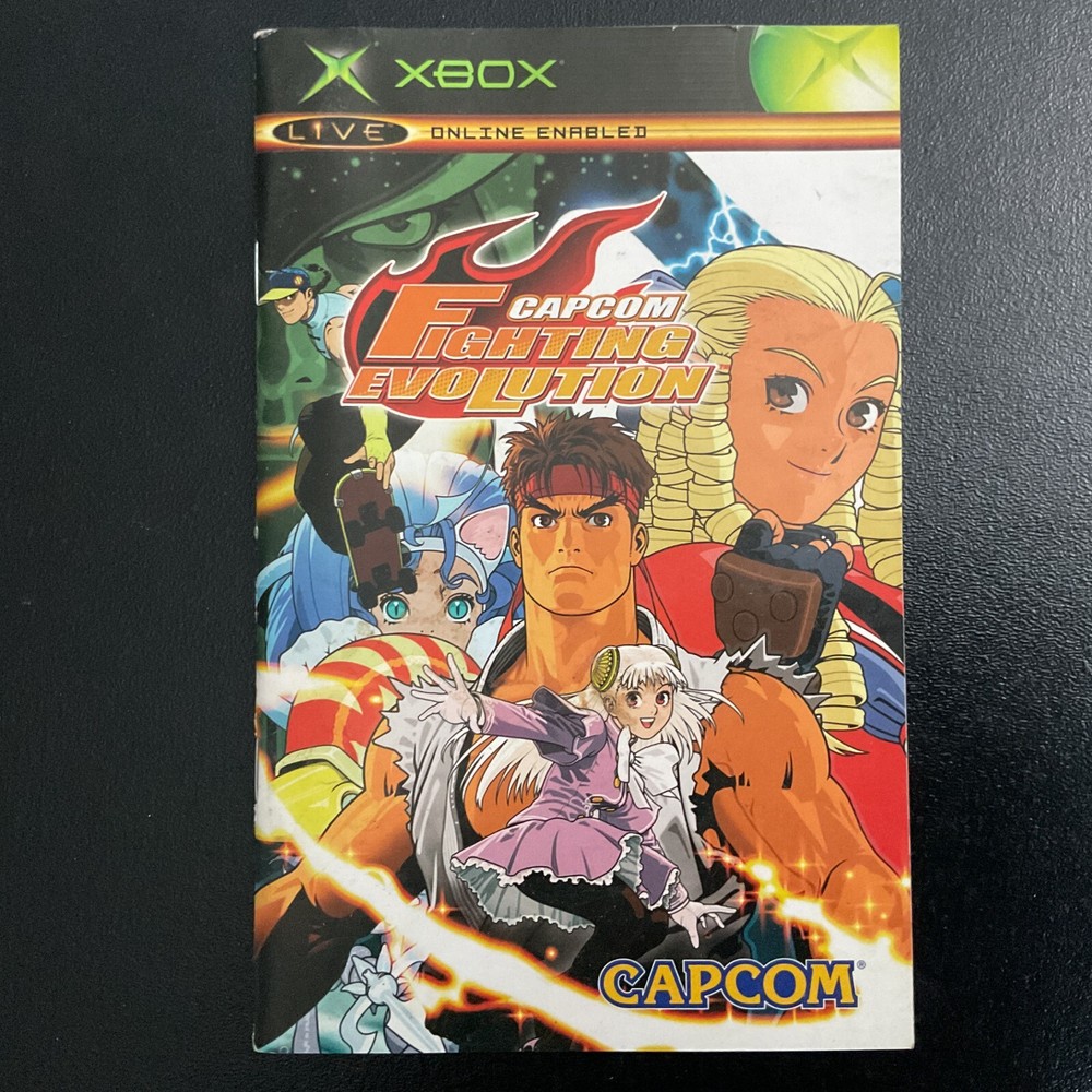 Capcom Fighting Evolution Microsoft XBOX Instruction Manual Only