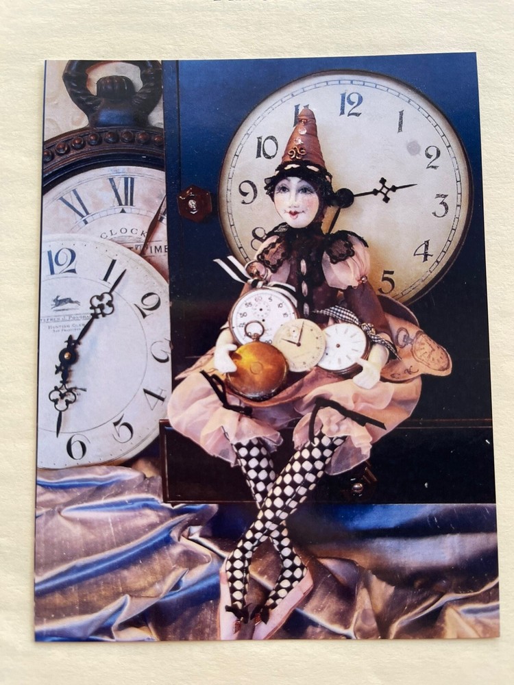 Barbara Willis Designs “Time Flies” Seated Doll W/ Soft Sculpted Face Pattern