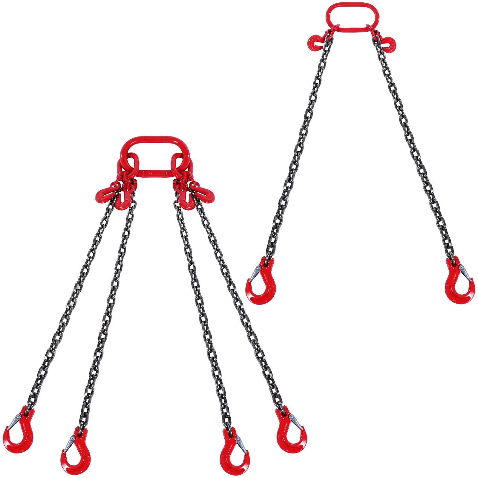 Uimoso Chain Sling 5/16",3/8",1/4" G80 Lifting Chain 5',10' w/ Grab Hooks
