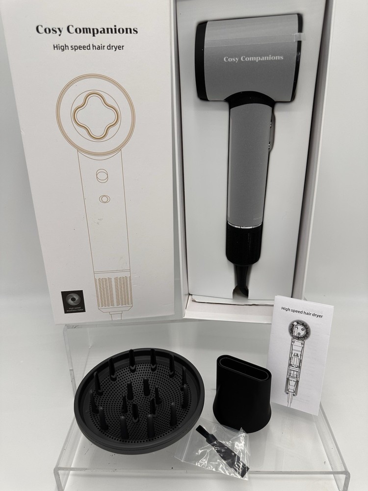 Brushless Hairdryer With Diffuser Attachment, New