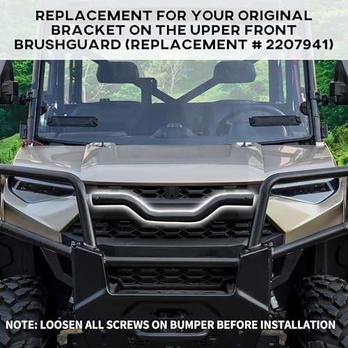 Front Camera Bumper Adaptor Hardware for Ranger XP 1000 18-25, Front Upper