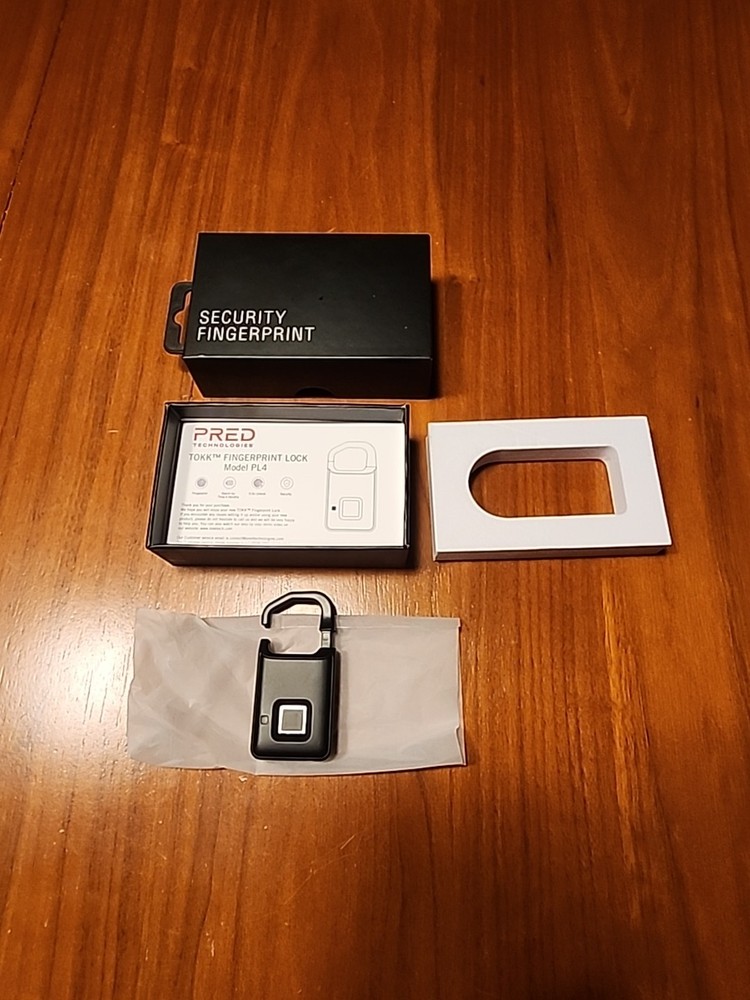 TOKK Fingerprint Lock Model PL4. Black. Open Box