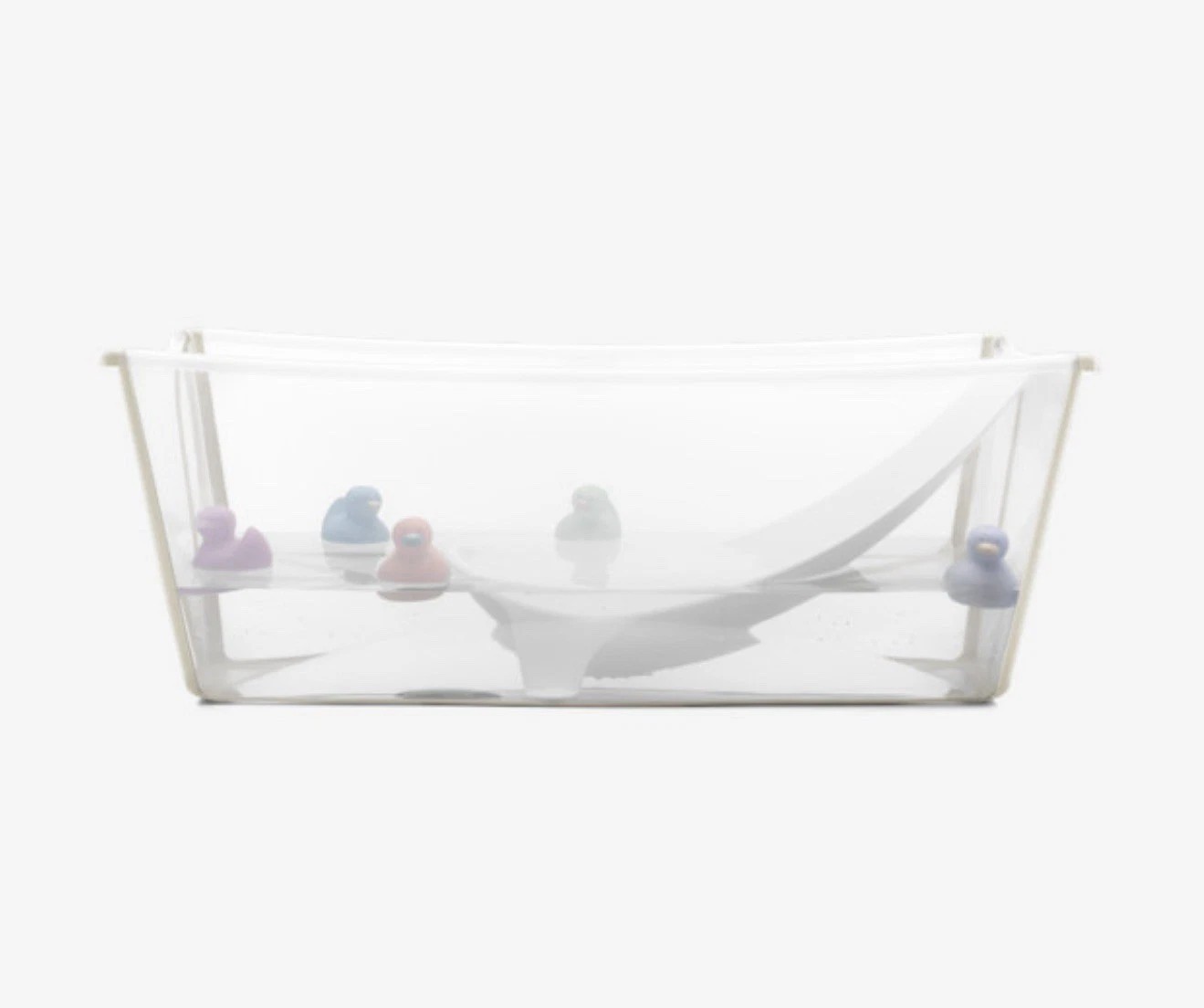 Stokke Flexi Bath Bundle, Sandy Beige - Foldable Baby Bathtub + Newborn Support