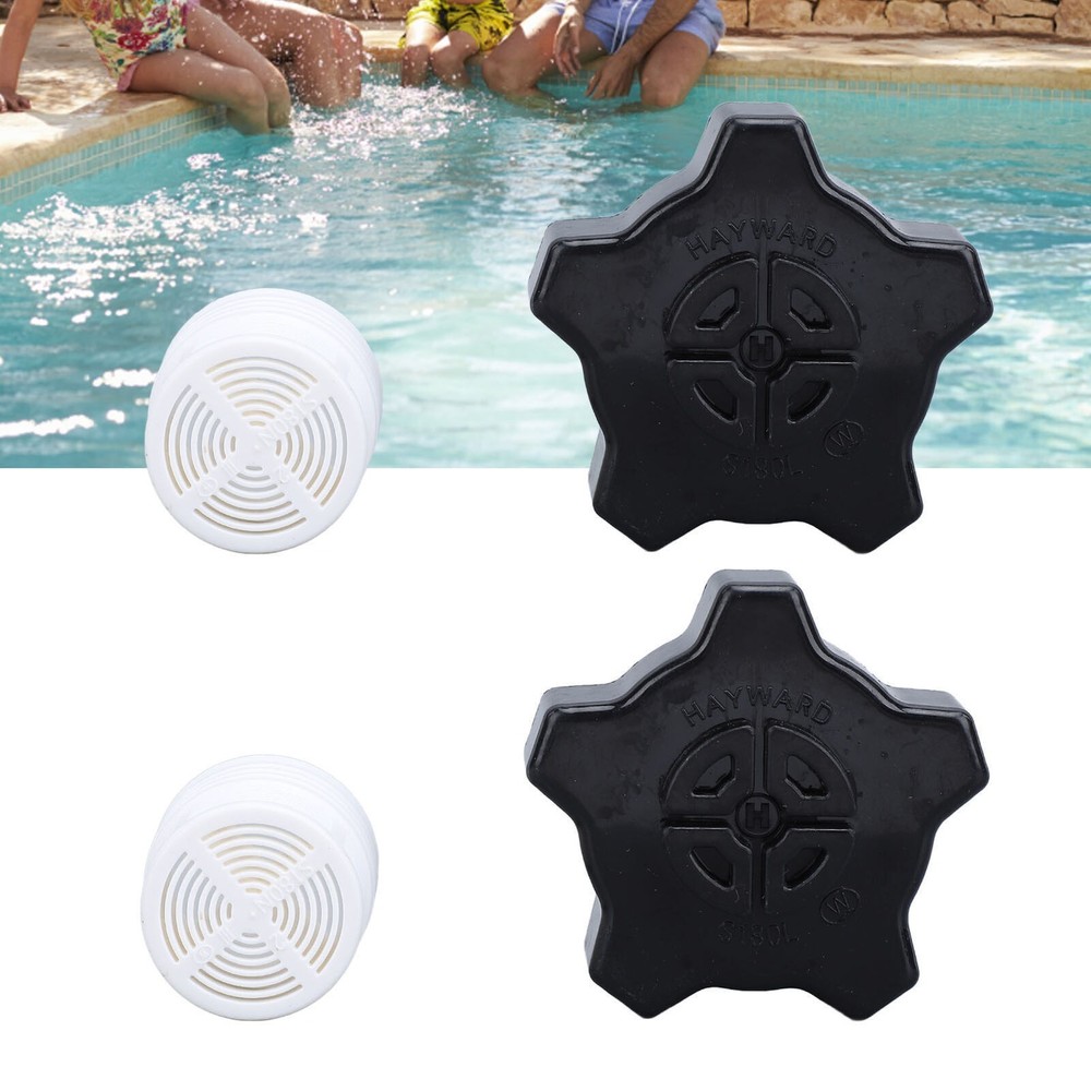 2 Set Drain Cap Assembly Pool Sand Filter Gasket Screen Replacement