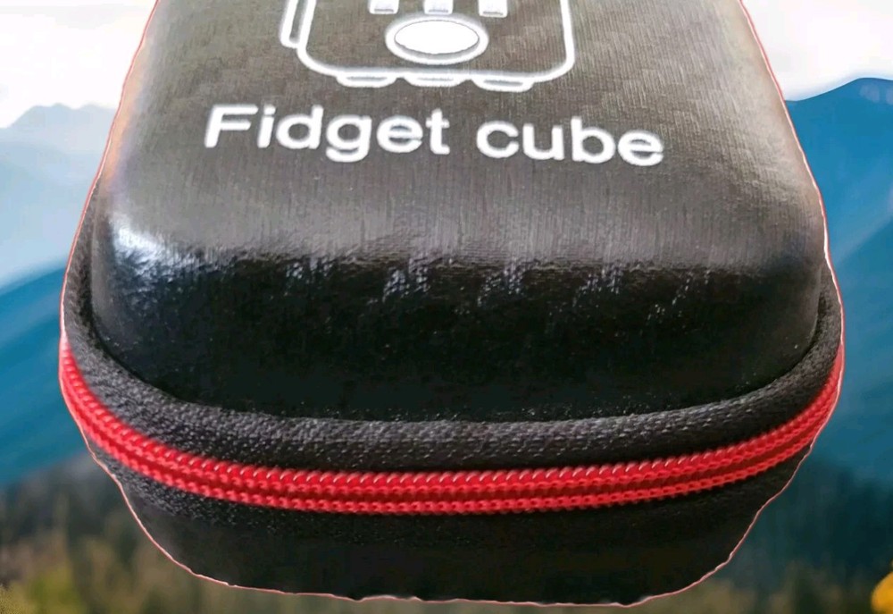 Fidget Cube American Flag Design Black Case