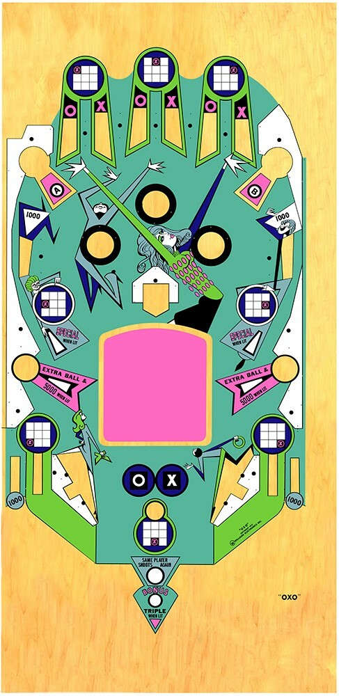 OXO Pinball Machine Playfield Overlay