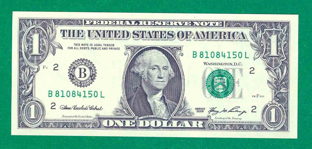 $1 2006 1 B/L BLOCK (fw) NEW YORK CU. P-4.