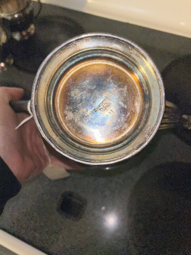 3 PC Tea Set.Boronet Plate E.P Copper. Silver plate On Copper