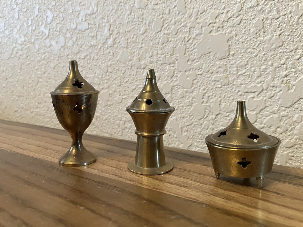 3 Small Incense Burners