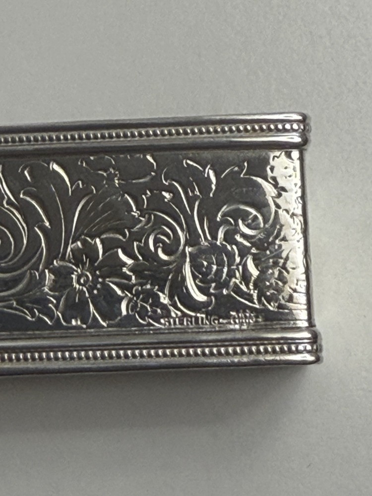 Sterling Silver Rectangular Napkin Ring