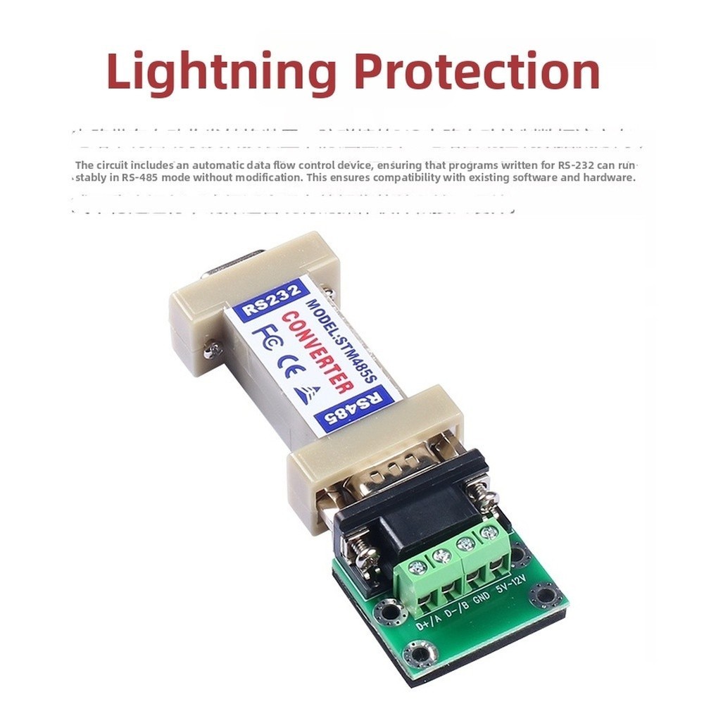 Serial Interface Passive Converter RS232 to RS485 Adapter for Communications